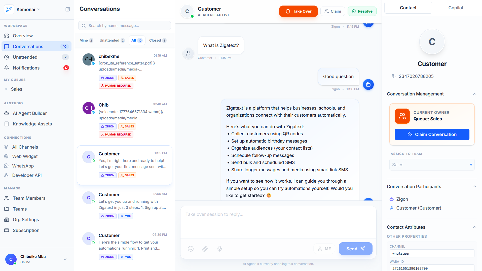 Omnichannel AI Engagement